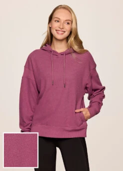 Off Days Relaxed Waffle Knit Hoodie -Rbx Active Wear Shop 0a8f16b2 b31a 42aa a467 9deda75364a0