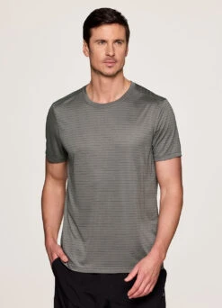 Hit The Court Striped Workout Tee