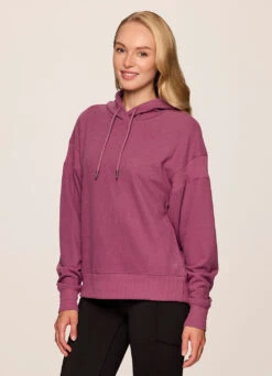 Off Days Relaxed Waffle Knit Hoodie -Rbx Active Wear Shop 158c5534 115c 4a52 b0f2 c38e50f83156