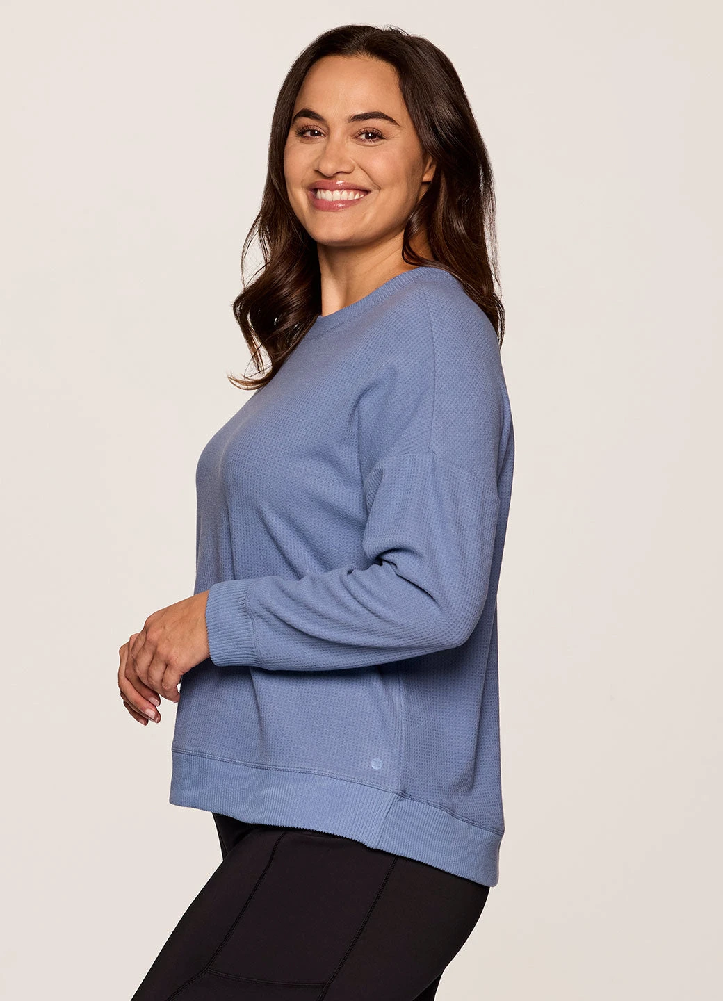 Plus Off Days Relaxed Waffle Knit Sweatshirt 10 Plus Off Days Relaxed Waffle Knit Sweatshirt - Image 8