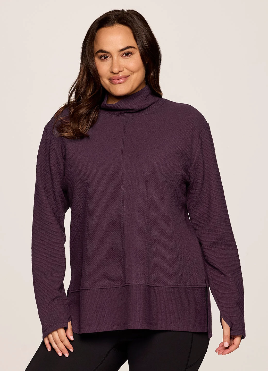 Plus Studio Jacquard Mock Neck Pullover 3 Plus Studio Jacquard Mock Neck Pullover