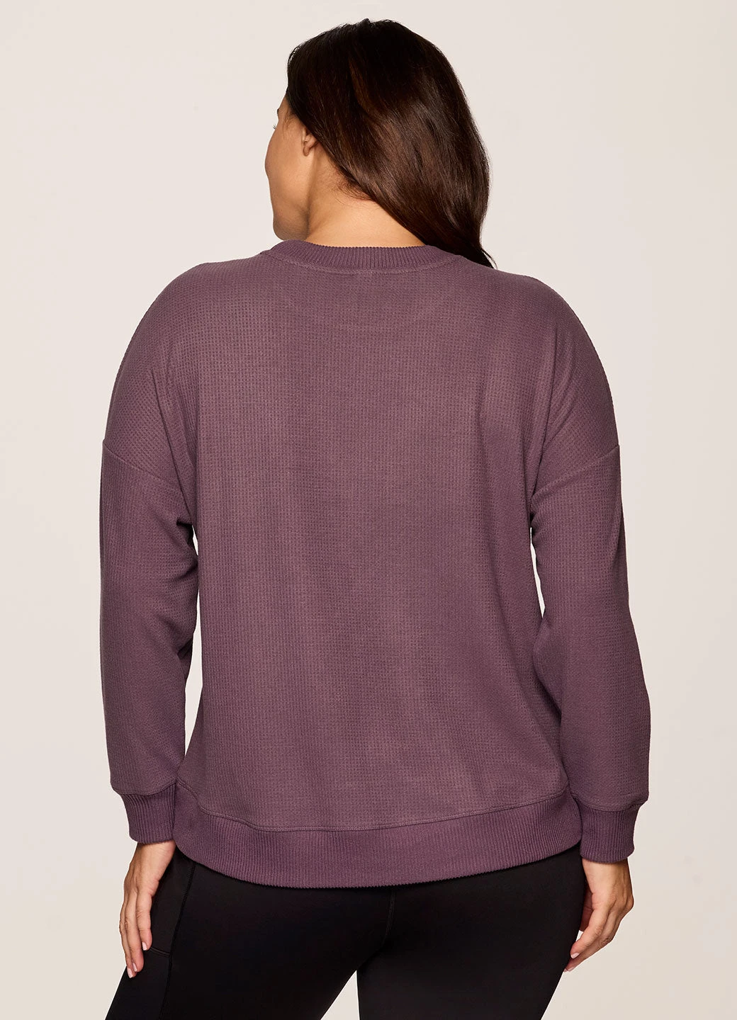 Plus Off Days Relaxed Waffle Knit Sweatshirt 4 Plus Off Days Relaxed Waffle Knit Sweatshirt - Image 2
