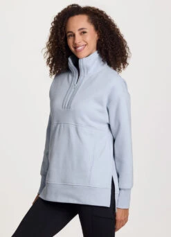 Uptown Fleece 1/4 Zip Mock Neck Tunic -Rbx Active Wear Shop 2f3d34de 6c5f 4c4b a2fd ac3760f8b67a