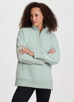 Uptown Fleece 1/4 Zip Mock Neck Tunic -Rbx Active Wear Shop 32c2179b 7eb2 46c2 bfd2 18fcaaf156cb