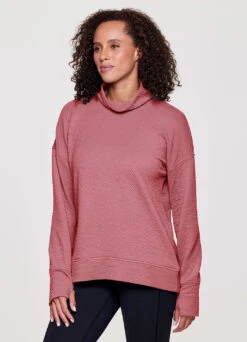 Overlook Jacquard Mock Neck Sweatshirt -Rbx Active Wear Shop 3b76ee61 9405 49ba a2c7 9a76fc054edd