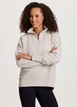 Easy Living Textured 1/4 Zip Pullover -Rbx Active Wear Shop 44c63c08 b8f9 48b3 aec0 aba53f606827