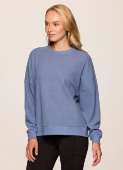 Off Days Relaxed Waffle Knit Sweatshirt -Rbx Active Wear Shop 4e404375 eea3 461a 898a 760bfbe77509
