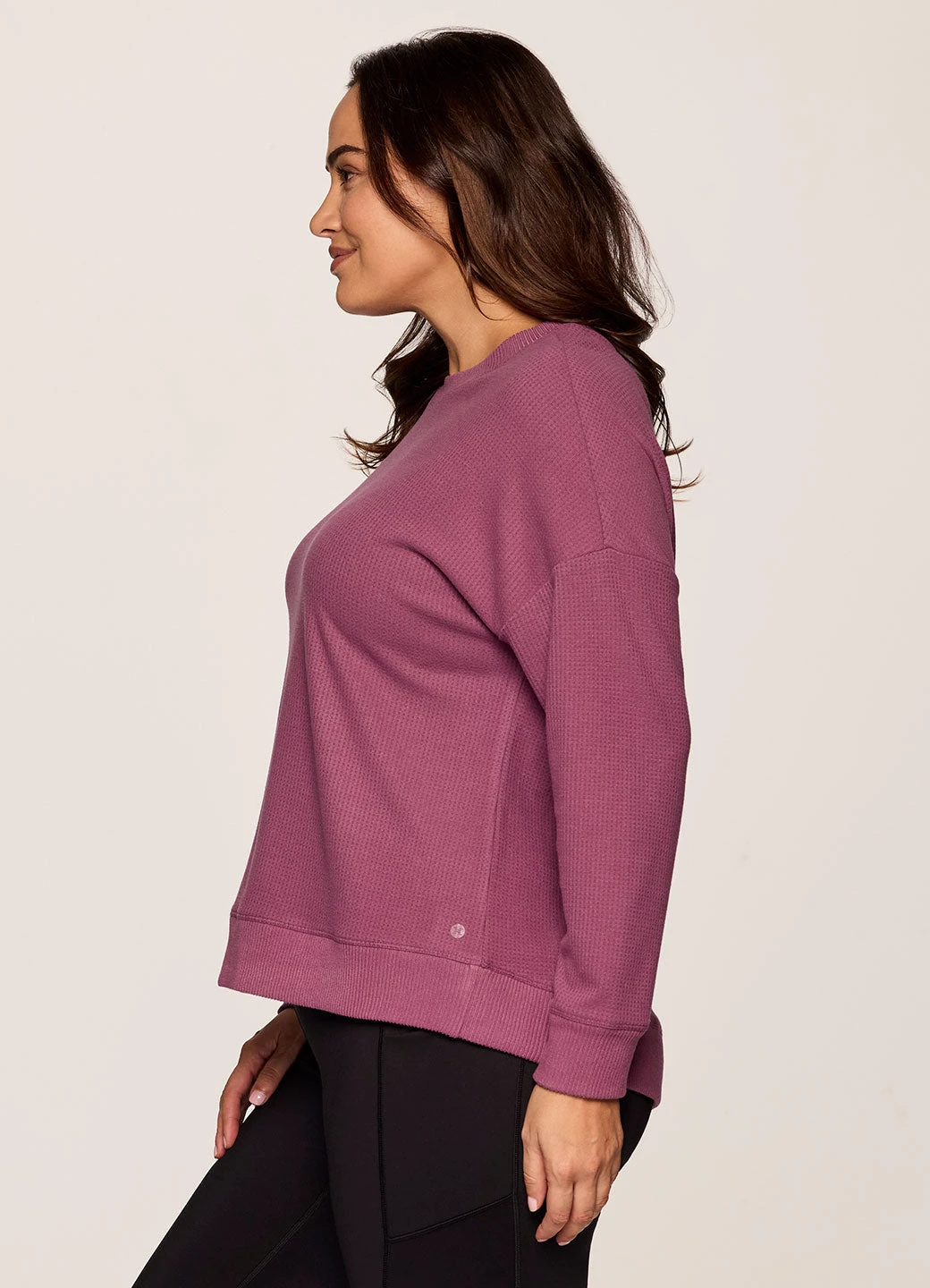 Plus Off Days Relaxed Waffle Knit Sweatshirt 14 Plus Off Days Relaxed Waffle Knit Sweatshirt - Image 12