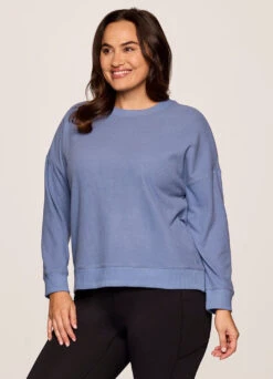 Plus Off Days Relaxed Waffle Knit Sweatshirt 25 Plus Off Days Relaxed Waffle Knit Sweatshirt -Rbx Active Wear Shop 68b2752e 93f6 4a86 ad98 9dc3dd451836