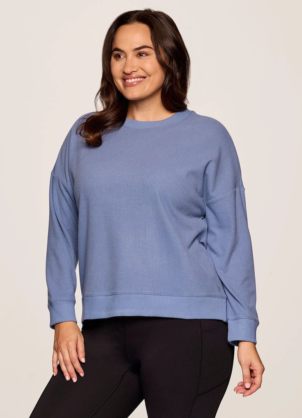 Plus Off Days Relaxed Waffle Knit Sweatshirt 11 Plus Off Days Relaxed Waffle Knit Sweatshirt - Image 9