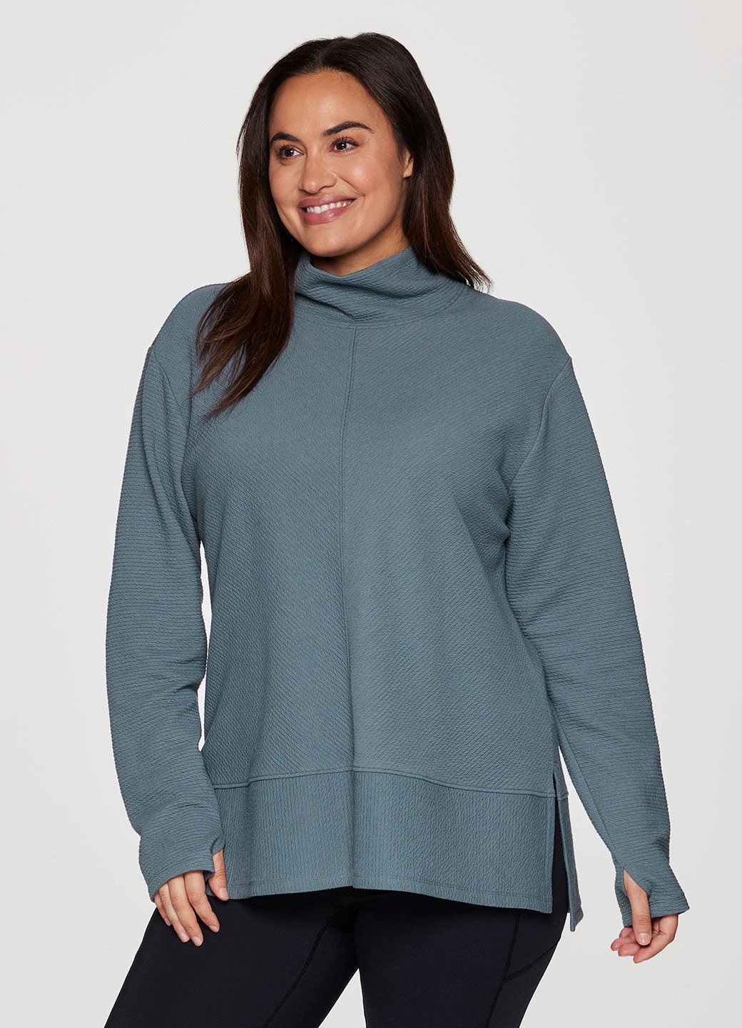 Plus Studio Jacquard Mock Neck Pullover 8 Plus Studio Jacquard Mock Neck Pullover - Image 6