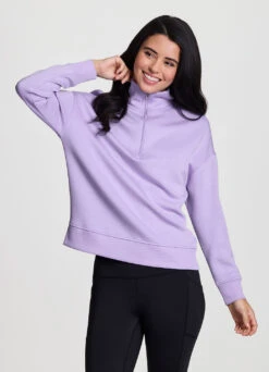 LuxeSoft Mock Neck Quarter Zip -Rbx Active Wear Shop 7256da10 7519 49b3 acbb e9cadeae46f8