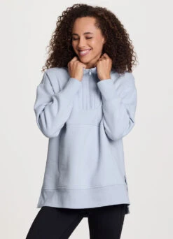 Uptown Fleece 1/4 Zip Mock Neck Tunic -Rbx Active Wear Shop 73d3a382 a75f 43f9 ae4e 51fccd3c14f8