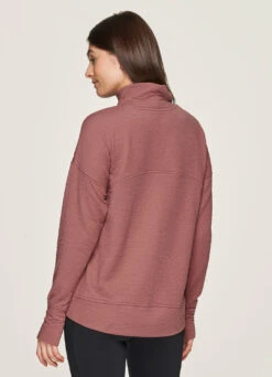 Overlook Jacquard Mock Neck Sweatshirt -Rbx Active Wear Shop 74ca1e32 e140 48c7 8bf4 b52004bc79f6
