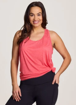 Plus Prime Relaxed Twist Back Tank Top -Rbx Active Wear Shop 7f315410 58dc 4d59 94f3 efe55daf279b