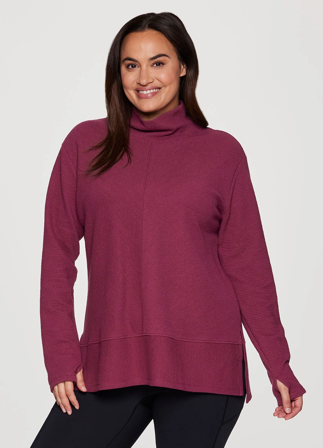 Plus Studio Jacquard Mock Neck Pullover 18 Plus Studio Jacquard Mock Neck Pullover - Image 16