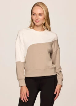 LuxeSoft Two-Tone Sweatshirt