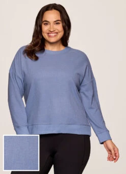 Plus Off Days Relaxed Waffle Knit Sweatshirt 22 Plus Off Days Relaxed Waffle Knit Sweatshirt -Rbx Active Wear Shop a1ccdaab 28cb 4297 98f4 dfc4c20dc103