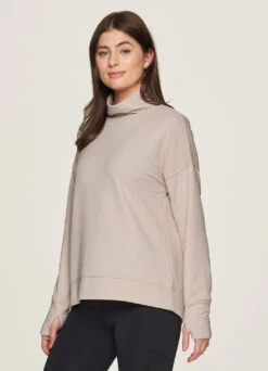 Overlook Jacquard Mock Neck Sweatshirt -Rbx Active Wear Shop b6c23765 0b72 4eae 863c 726ed28d67e8