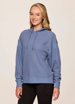 Off Days Relaxed Waffle Knit Hoodie -Rbx Active Wear Shop d1a3797e a203 4ed0 8690 f35b31a39c03