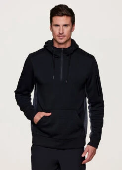 Prime Contrast Quarter Zip Fleece Sweatshirt -Rbx Active Wear Shop e91d98f6 cd79 4864 9485 4289741ac559