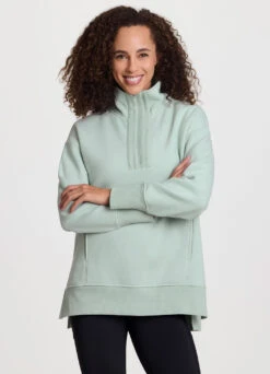 Uptown Fleece 1/4 Zip Mock Neck Tunic -Rbx Active Wear Shop f91b314a 2317 49f8 bcb0 322a5dad5511
